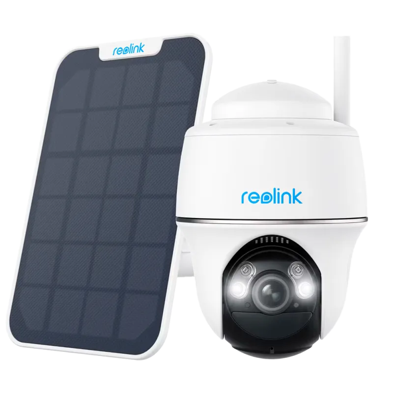 Caméra sur batterie Reolink Argus B430 5 MP avec panneau solaire - Wi-Fi double bande