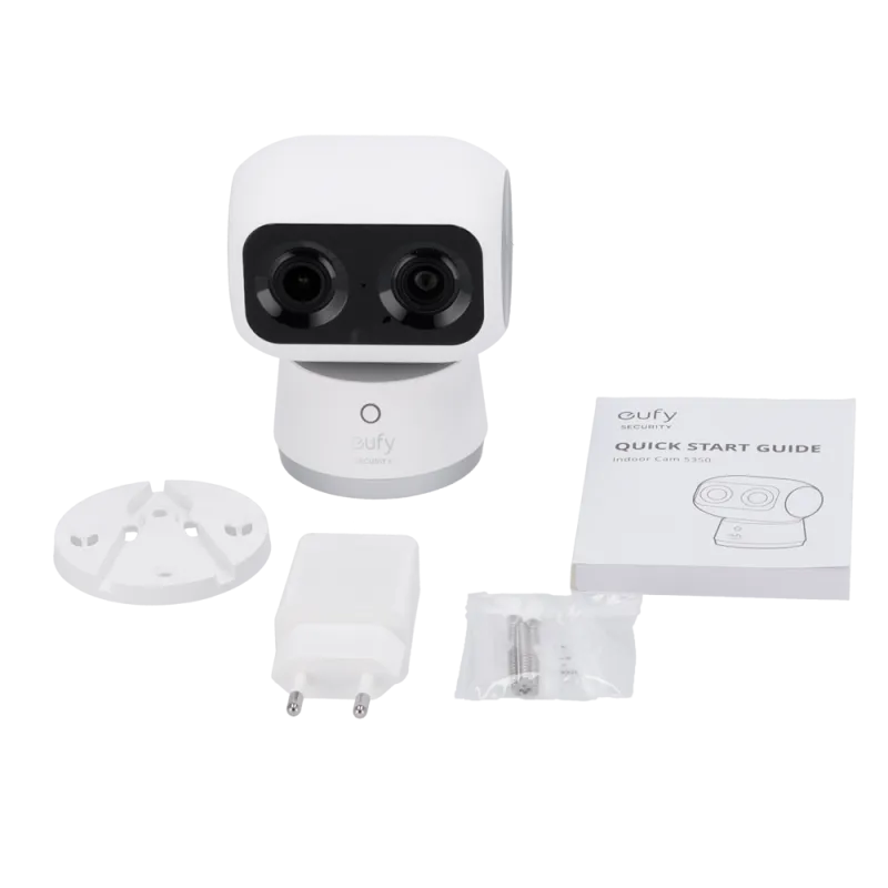 Caméra intérieure motorisée Eufy Indoor Cam S350 4K - double objectif