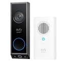 Sonnette vidéo Eufy E340 double caméra 2K avec carillon