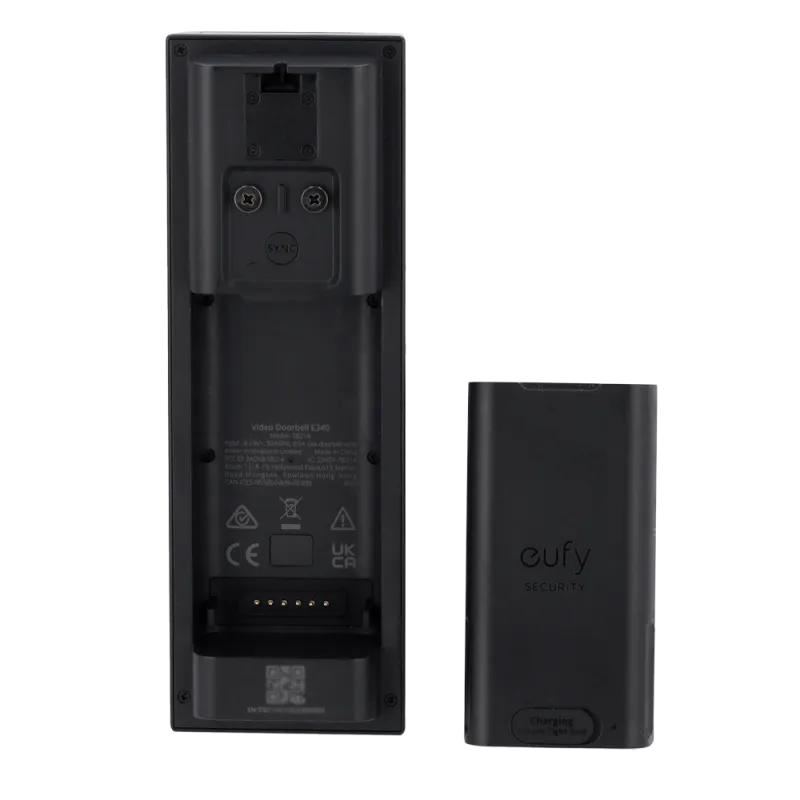 Sonnette vidéo Eufy E340 double caméra 2K avec carillon