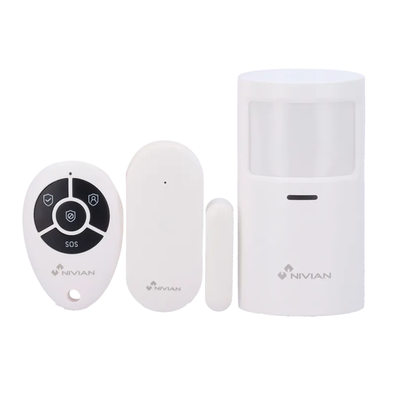 Kit alarme maison sans fil Nivian Wi-Fi + GSM 4G avec écran tactile