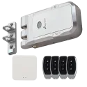 Verrou invisible connecté Nivian SmartBolt Wi-Fi - pose sans perçage de la porte