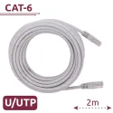 Câble Ethernet UTP Cat6 blanc 2 m — RJ45