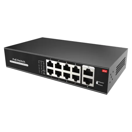 Switch PoE 8 ports + 2 uplinks – 100 W