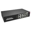 Switch PoE 8 ports + 2 uplinks – 100 W