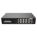 Switch PoE 8 ports + 2 uplinks – 100 W