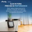 Shelly BLU H&T Display ZB – Capteur température et humidité avec écran, noir