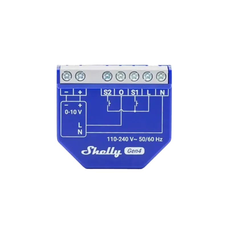 Shelly Dimmer 0/1-10V PM Gen4 – Variateur avec mesure de consommation