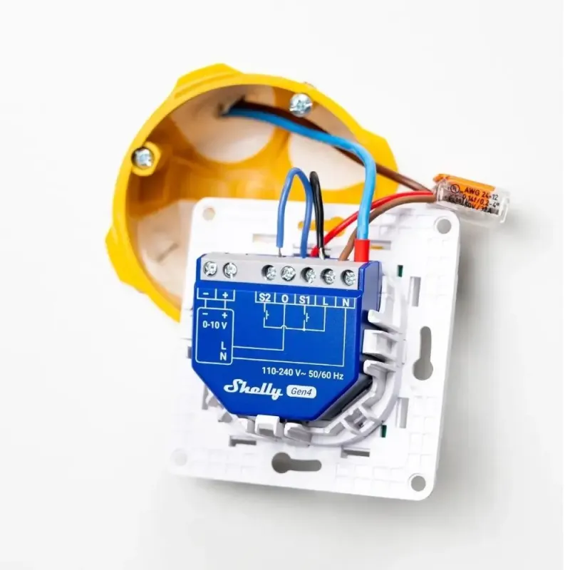 Shelly Dimmer 0/1-10V PM Gen4 – Variateur avec mesure de consommation