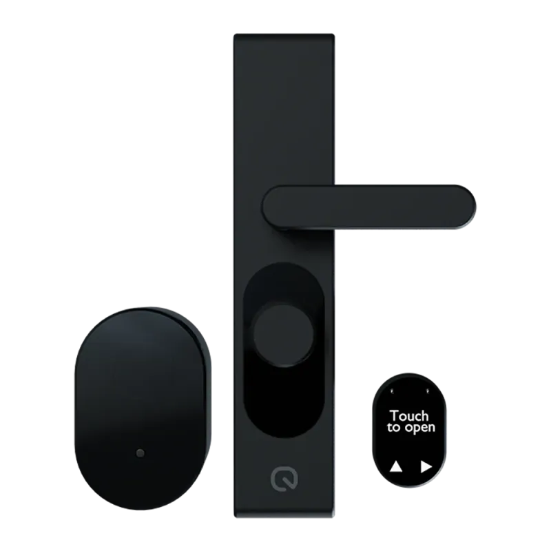 LOQED Touch Smart Lock 2S – Serrure connectée noire, gamme Shelly