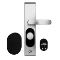 LOQED Touch Smart Lock 2S – Serrure connectée argent, gamme Shelly