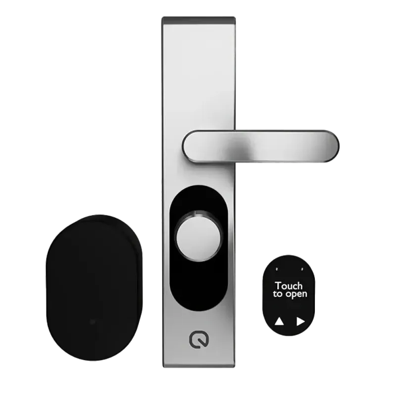 LOQED Touch Smart Lock 2S – Serrure connectée argent, gamme Shelly