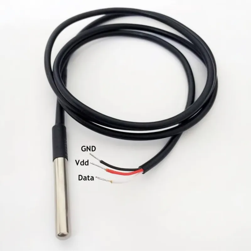 Shelly DS18B20 – Sonde de température étanche, câble 1 m