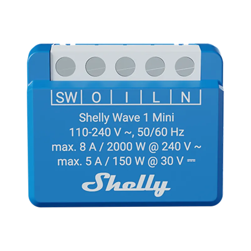 Shelly Wave 1 Mini LR – Mini relais connecté Z-Wave Long Range