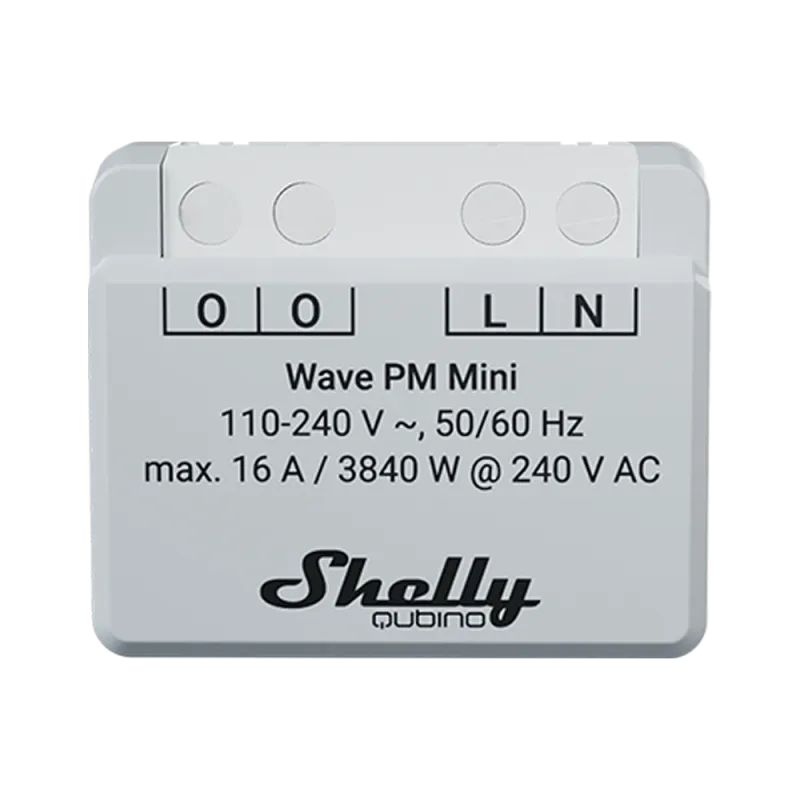 Shelly Wave PM Mini – Micromodule de mesure de consommation Z-Wave