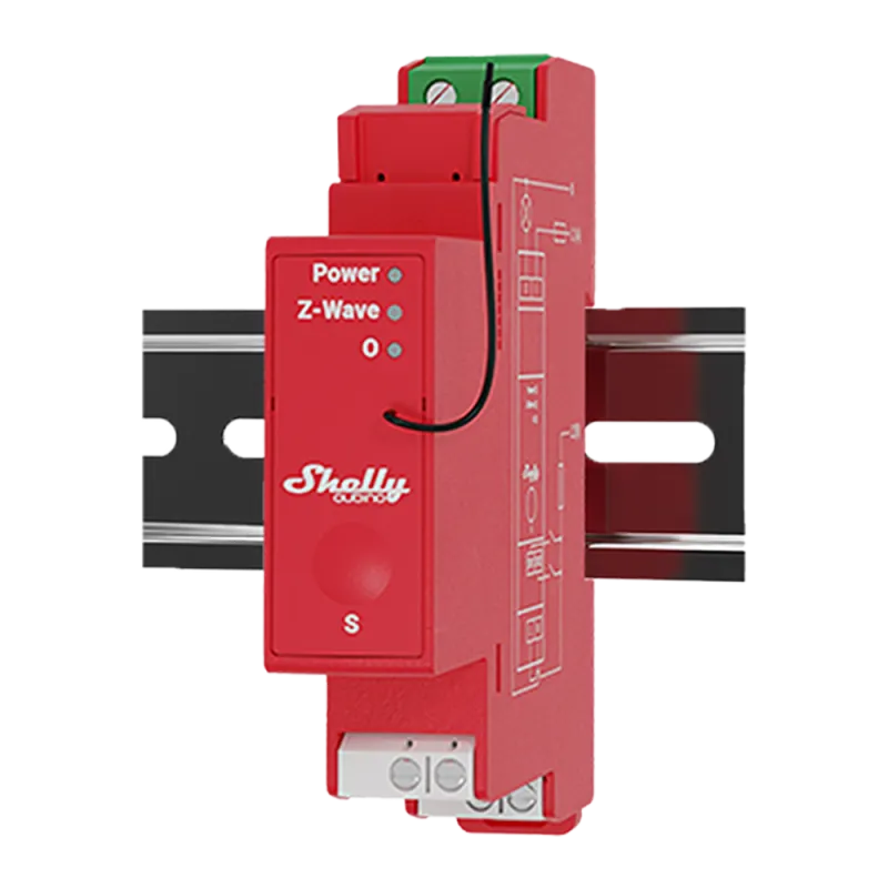Shelly Wave Pro 1PM – Relais Z-Wave sur rail DIN avec mesure