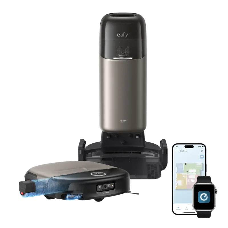 Eufy Omni S2 HydroJet – Robot aspirateur laveur 30 000 Pa et station UniClean
