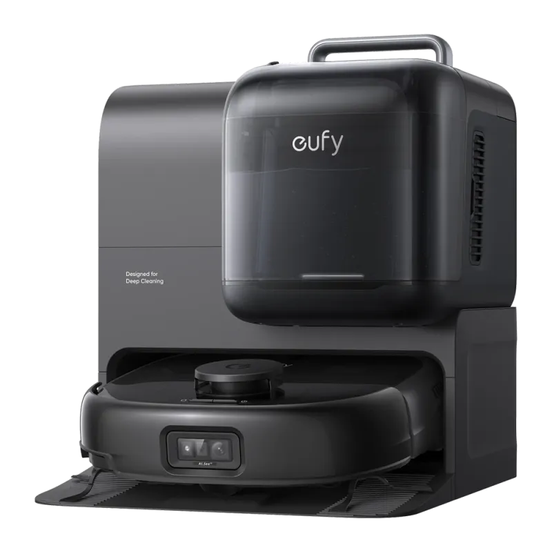 Eufy Omni E28 – Robot aspirateur laveur HydroJet avec nettoyeur portable FlexiOne