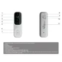 Ajax DoorBell Sonnette vidéo 4 MP avec IA intégrée - Graphite