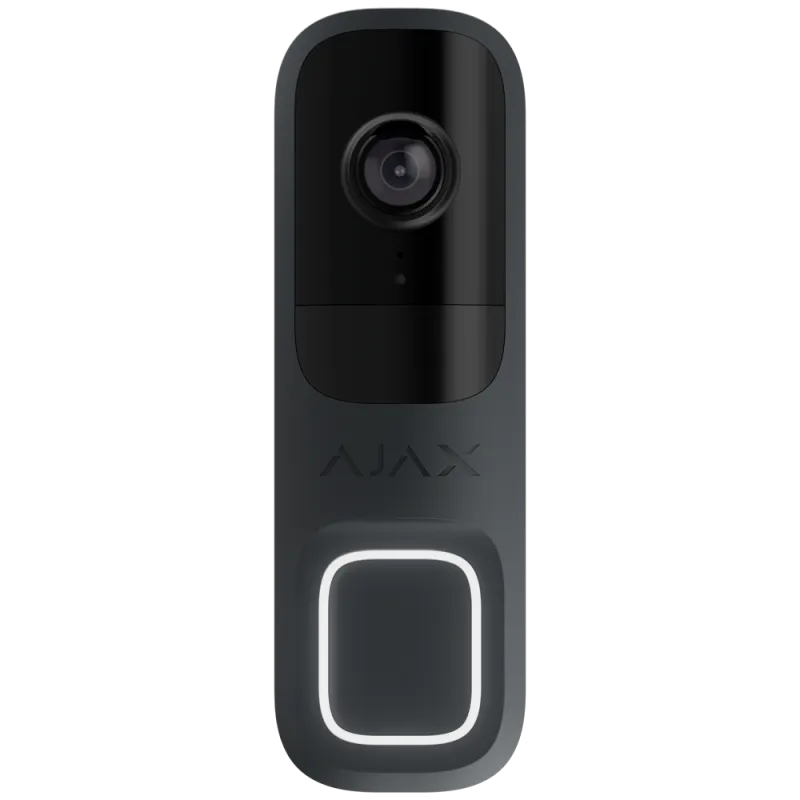 Ajax DoorBell Sonnette vidéo 4 MP avec IA intégrée - Graphite