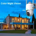 Caméra IP 2Mpx Angle de Vue à 360° VicoHome Sans fil WIFI alimentation sur batterie et Panneau Solaire