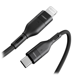 Câble USB-C et Lightning Tressé Charge rapide de 65 W - Longueur 1,2 m