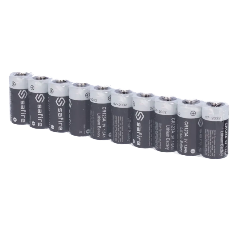 Pack de 10 Piles CR123A Safire