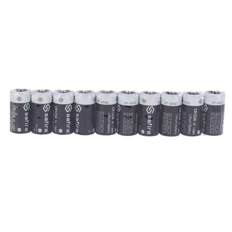 Pack de 10 Piles CR123A Safire