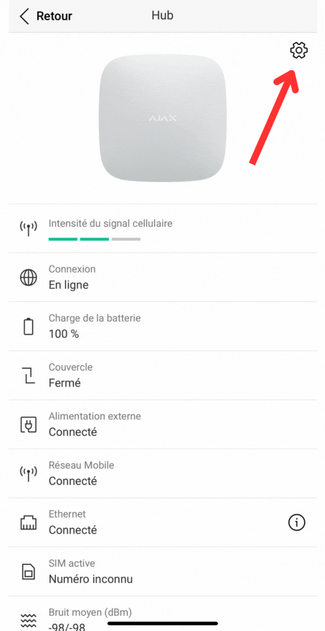 Menu Cellulaire